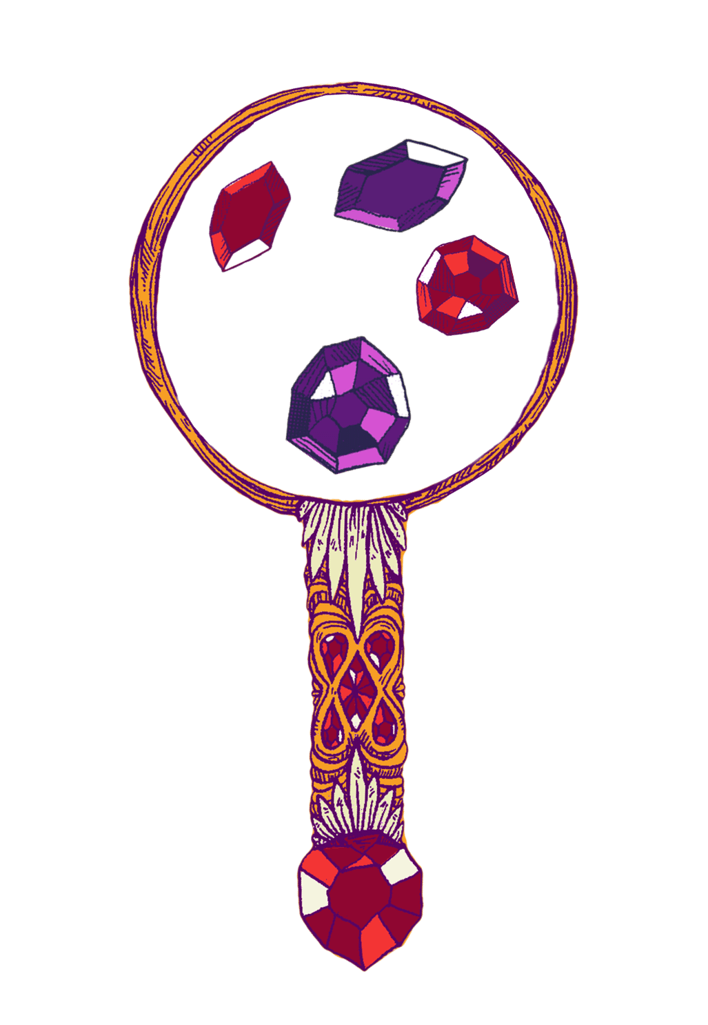 jewel-decked astrology key